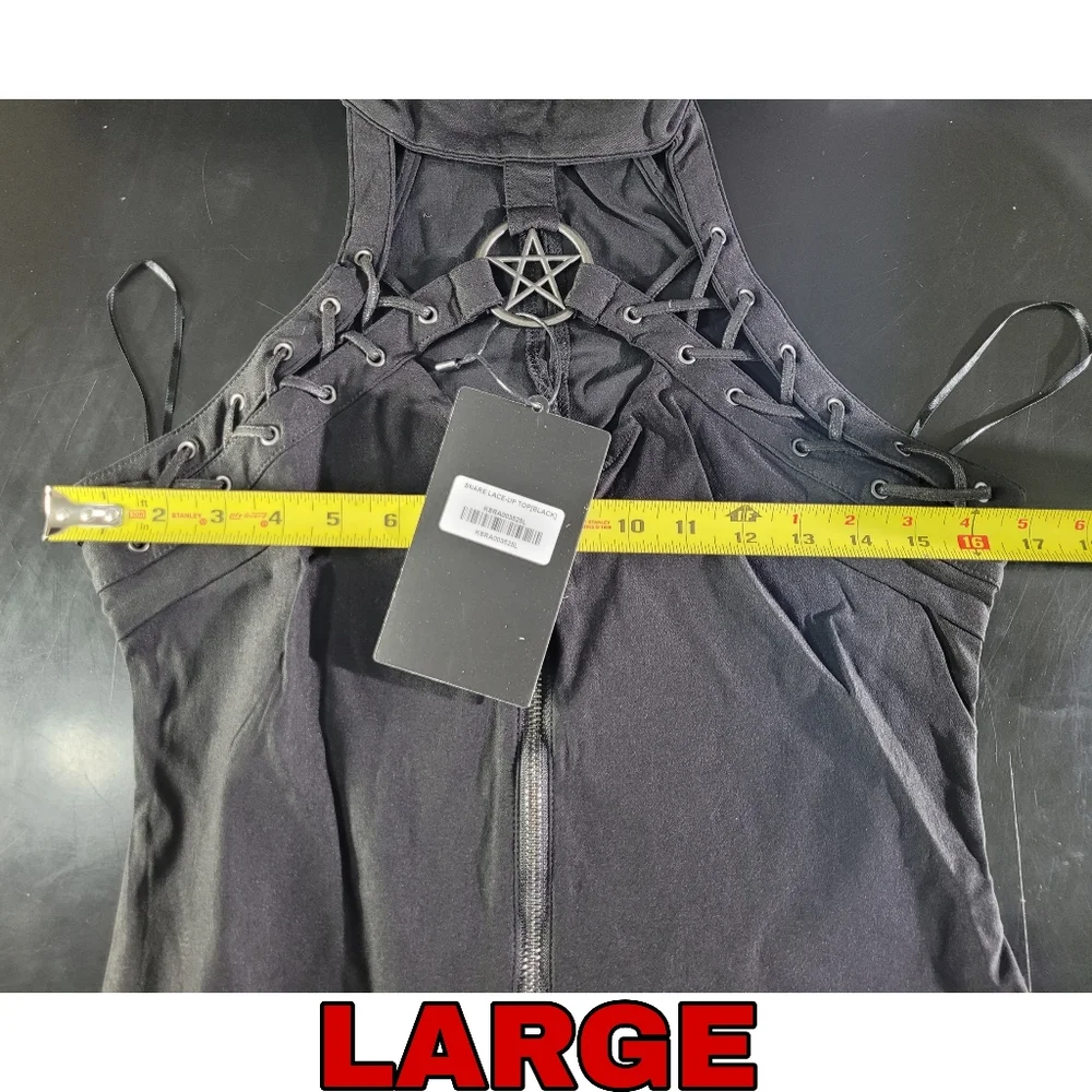 Killstar Snare Lace Up Top - Picture 5 of 6